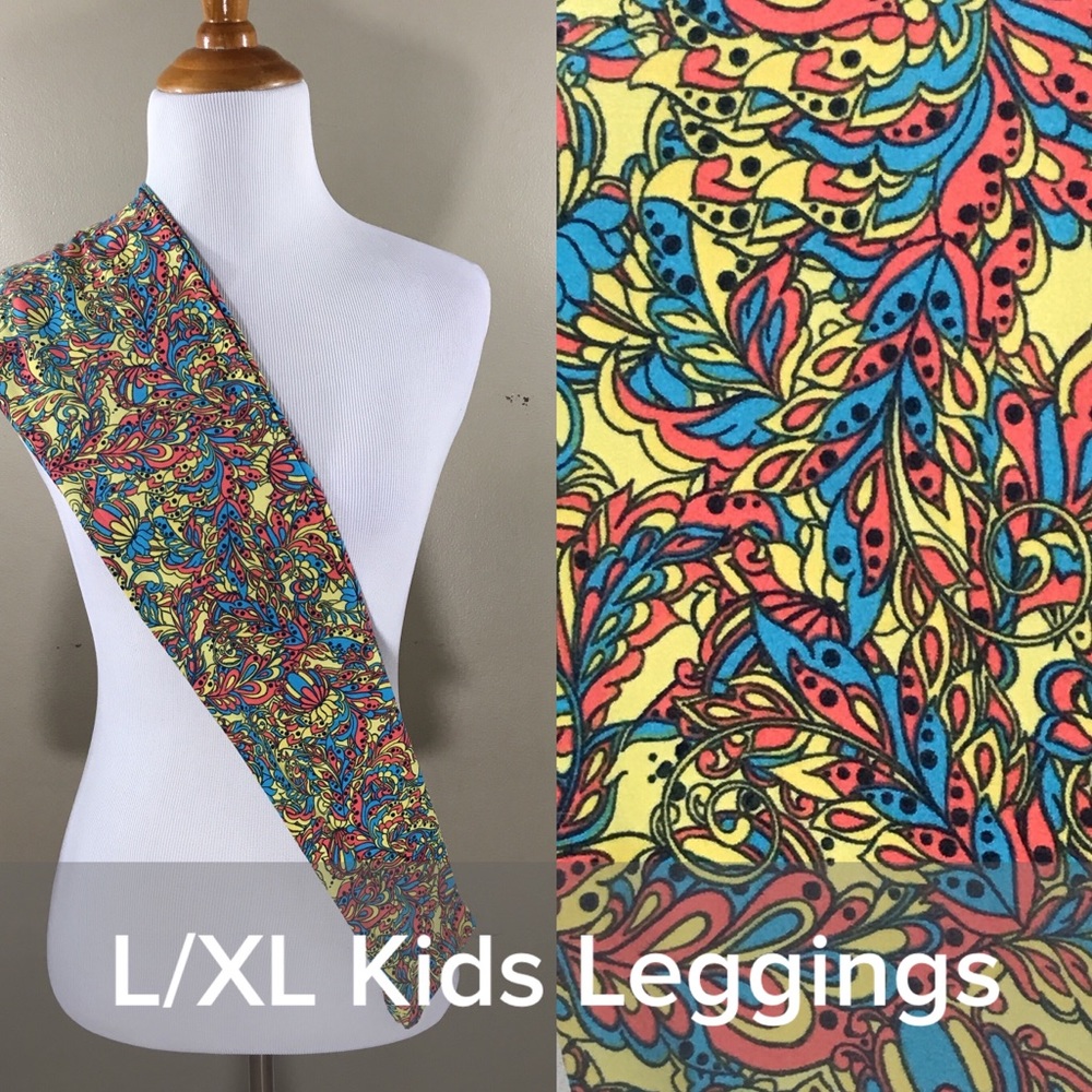 BNWT Lularoe Kids L/XL Leggings - Multicolor